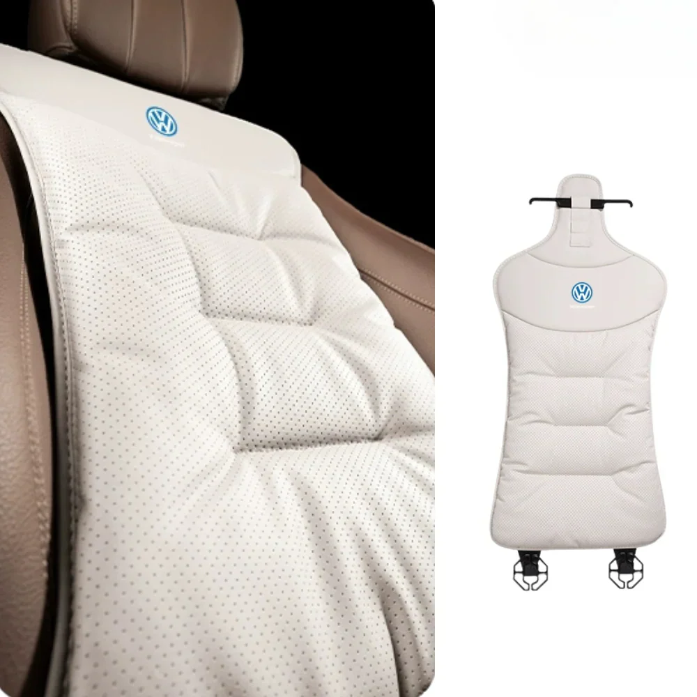 Ergonominen auton ristiselän tuki logolla