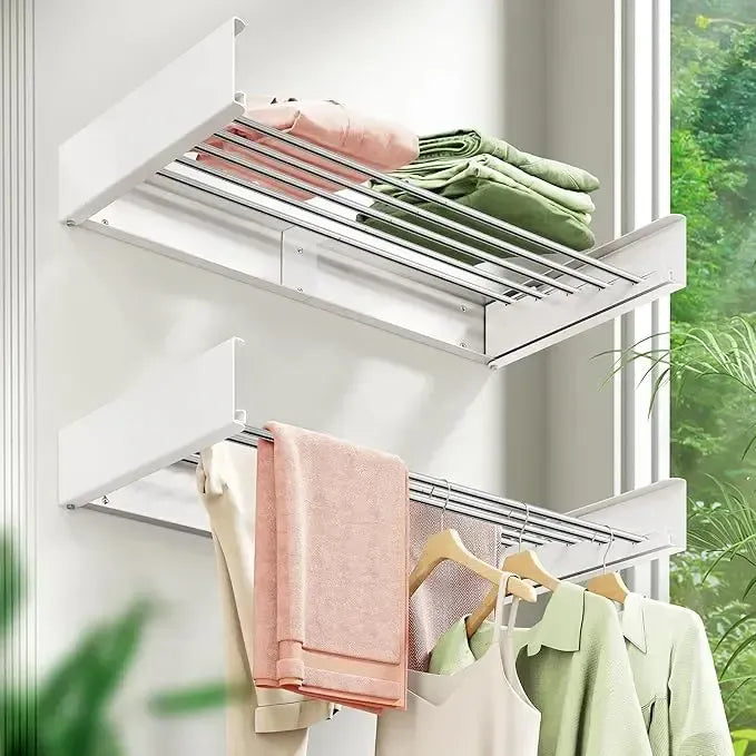 Tilaa säästävä AirFold-kuivausteline