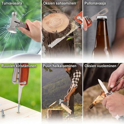 16-in-1 kannettava sorkkavasara-monitoimityökalu