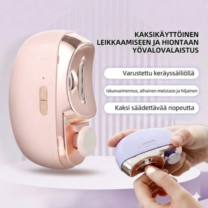 3-in-1 sähköinen kiillotuslaite ja automaattinen kynsileikkuri