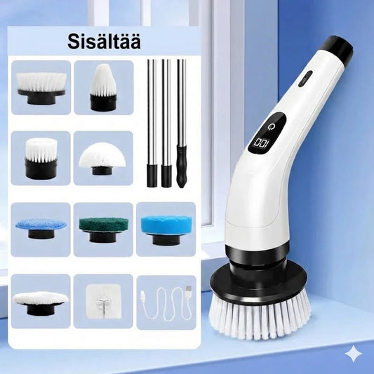 9-in-1 sähköinen puhdistusharja