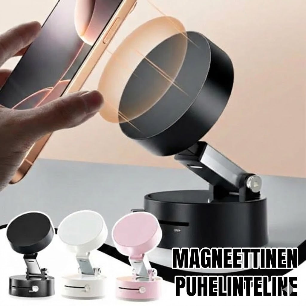 Taitettava kannettava magneettinen puhelinteline