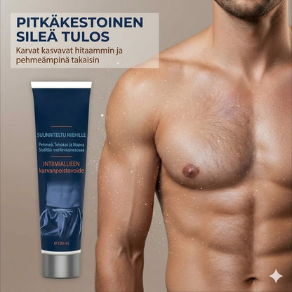 Nopeavaikutteinen karvanpoistovoide miehille