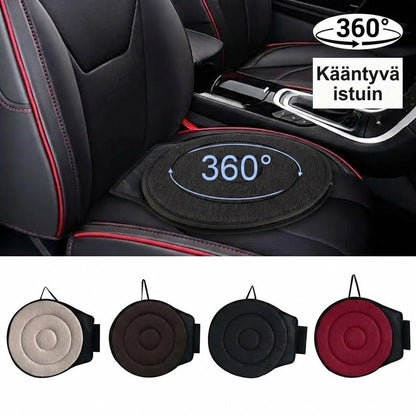 360° kääntyvä istuintyyny – muistivaahtoinen kääntöalusta autoon