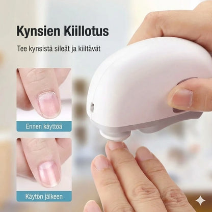 3-in-1 sähköinen kiillotuslaite ja automaattinen kynsileikkuri