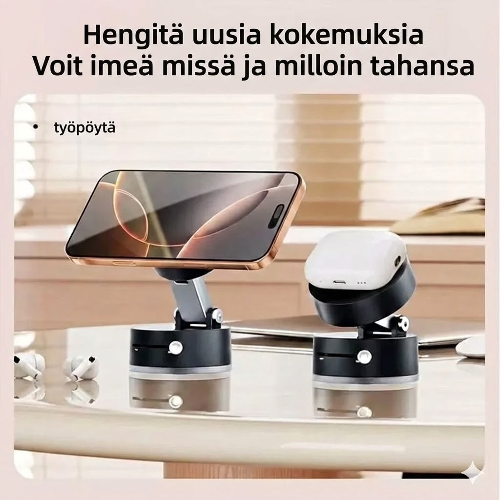 Taitettava kannettava magneettinen puhelinteline