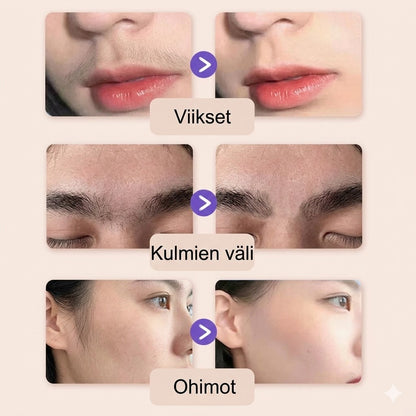 Hellävarainen ja kivuton kasvojen karvanpoistovoide