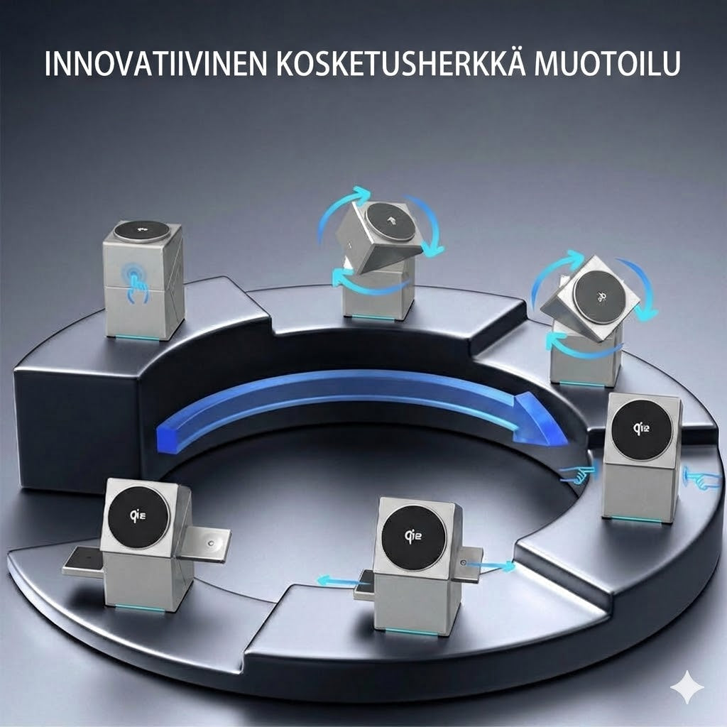 3-in-1 taitettava magneettinen langaton latausasema